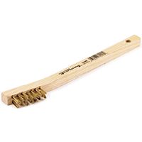 Forney 70490 Scratch Brush, Long Handle, Brass Bristle