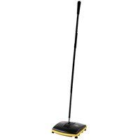 Rubbermaid Executive FG421288BLA Floor and Carpet Sweeper, 6-1/2 in W Cleaning Path, Black