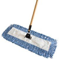 Rubbermaid FGU83228BL00 Dust Mop, Invader Handle, Cotton Head, Blue