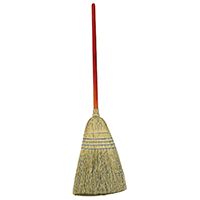 Rubbermaid FG638300BLUE Warehouse Broom, 12 in Sweep Face, Stained/Lacquered Handle