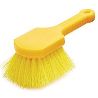 Rubbermaid FG9B2900YEL Utility Brush, Short Plastic Yellow Handle