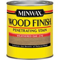 Minwax Wood Finish 70047 Wood Stain, Weathered Oak, 1 qt Can