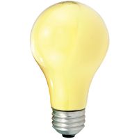 Sylvania 10390 Bug Light Incandescent Lamp, 60 W, A19 Lamp, Medium E26