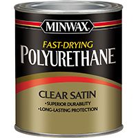 Minwax 63010444 Polyurethane Paint, Clear, 1 qt Can