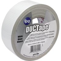 IPG 20C-W2 Utility-Grade Duct Tape, 60 yd L, 1.88 in W, Rubber Adhesive, White