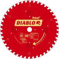 Diablo D1244X Circular Saw Blade, 12 in Dia, Carbide Cutting Edge, 1 in Arbor, Steel