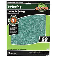 Gator 7260 Sanding Sheet, 60-Grit, Coarse, Aluminum Oxide