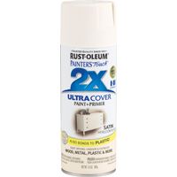RUST-OLEUM PAINTER'S Touch 249076 General-Purpose Satin Spray Paint, Satin, Heirloom White, 12 oz Aerosol Can