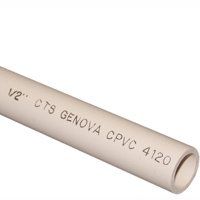 GENOVA 50005 Tubing, 1/2 in Plain, 10 ft L, Buff