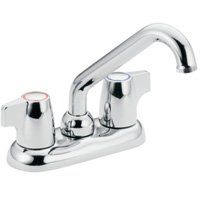 Moen Chateau 74998 Laundry Faucet, 2-Faucet Handle, 6-5/8 in H Spout, Chrome