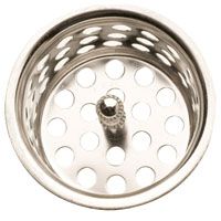 Plumb Pak PP820-30 Basket Strainer with Post, 1-1/2 in Dia, Chrome