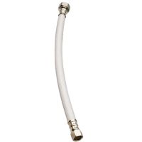 Plumb Pak EZ Series PP23860LF Sink Supply Tube, 3/8 in Compression Inlet, 1/2 in FIP Outlet, 12 in L