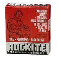 Rockite 10001 Expansion Cement, White, 1 lb Box