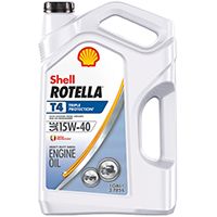 Shell Rotella T4 Series 550045126 Engine Oil Clear Amber, 1 gal Jug