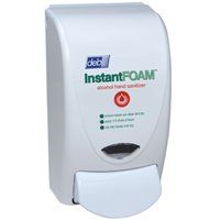 North American Paper SAN1LDS Hand Sanitizer Dispenser, 1 L Capacity, White