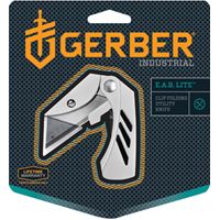 GERBER 31-000345 Folding Knife, 1-1/2 in L Blade, 1-Blade, Silver Handle