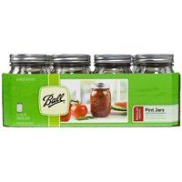 Ball 1440061000 Regular Mouth Mason Jar, 16 oz Capacity, Glass