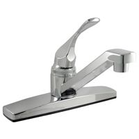 Boston Harbor Non-Metallic Kitchen Faucet,PF8101A, 1.8 Gpm At 60 Psi, 1 Handle, 9.45 In L X 12.8 In W, Chrome