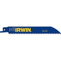 IRWIN 372606 Reciprocating Saw Blade, 6 TPI, Bi-Metal Cutting Edge