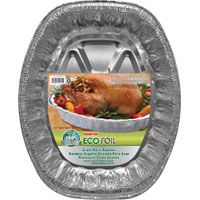 HANDI-FOIL 2324TL-15 Roast Pan with Food Rack, Aluminum