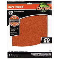 Gator 4462 Sanding Sheet, 60-Grit, Paper Backing, Garnet