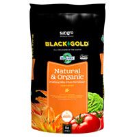 sun gro BLACK GOLD 140204016QTP Potting Mix, Brown/Earthy, Granular Grain, 120 Bag