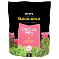 sun gro BLACK GOLD 1410602 8 QT P Cactus Mix, Brown/Earthy, Granular Grain, 240 Bag