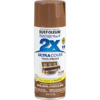 RUST-OLEUM PAINTER'S Touch 249847 General-Purpose Gloss Spray Paint, Gloss, Chestnut, 12 oz Aerosol Can