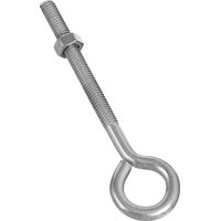 National Hardware N221-663 Eye Bolt, 3/8-16 Thread, 3 in L Thread, 1 in ID Dia Eye, Stainless Steel