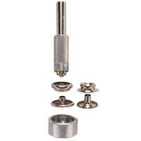 GENERAL 1265 Snap Fastener Kit, Brass, Nickel