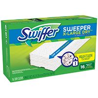 Swiffer 96826 Disposable Sweeper Cloth, 16 Pads Capacity, For Swiffer Max Sweeper