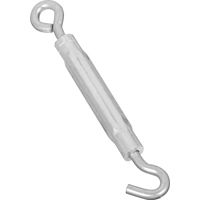 National Hardware 2173BC Series N221-978 Turnbuckle, 220 lb Weight Capacity, Hook Fitting A, Eye Fitting B, Aluminum