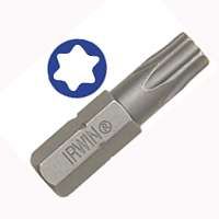 IRWIN 3513271C Insert Bit, T25 Drive, Torx Drive, 1/4 in Shank, Hex Shank, S2 Steel