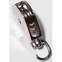 BARON 0173ZD-1/2 Swivel Eye Rope Pulley, 25 lb Weight Capacity, 5/32 in Rope