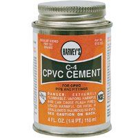 HARVEY C-4 Series 018720-12 Solvent Cement, Orange, 16 oz Can