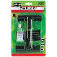 Slime 1034-A Medium Tire Plug Kit, For ATVs, Lawn Mowers Trailers and Other Tubeless Off-Road Tires, Wheelbarrows, 8