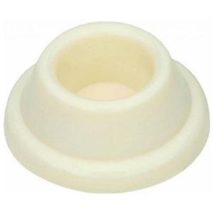 National Hardware N246-033 Door Stop, 1.9 in Dia Base, 0.72 in Projection, Plastic, Almond
