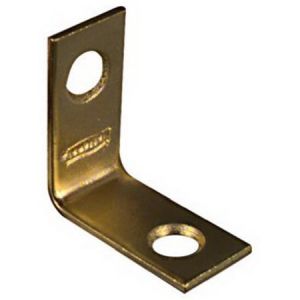 National Hardware V1875 Series N213-389 Corner Brace, 1 in L, Brass