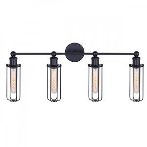 Bathroom Vanity Ligh Graphite Nyx, 4 Lights