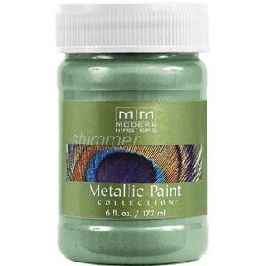 6 Oz Teal Metallic Paint